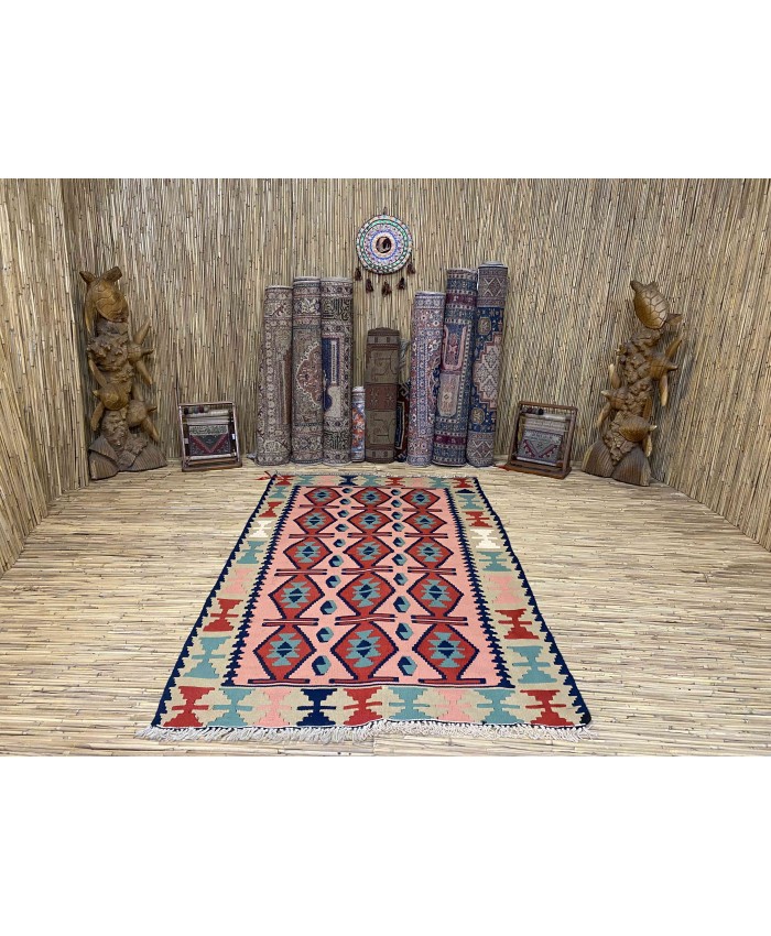 Handmade Turkish Kayseri Acrylic Original Kilim – FREE SHIPPING..!